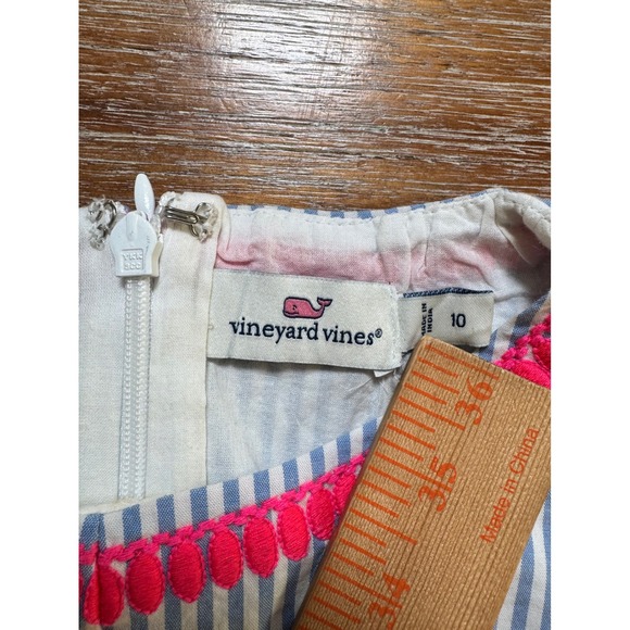 Vineyard Vines Pink and Blue Striped Dress - Picture 2 of 7